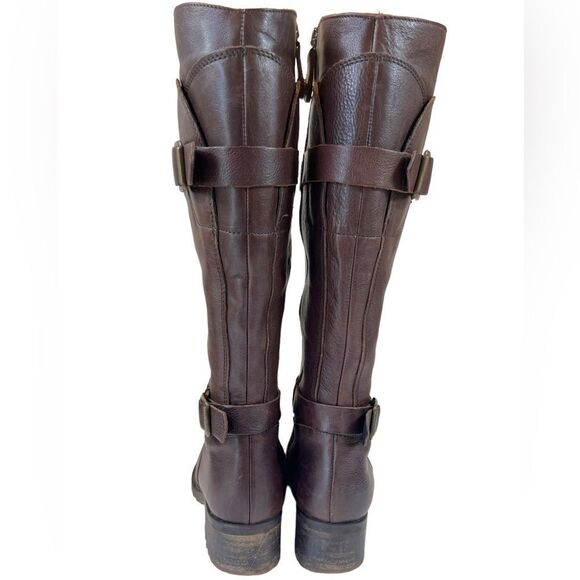 Fabianelli Sequoia Brown Leather Knee High Tall Riding Boots - Picture 15 of 16